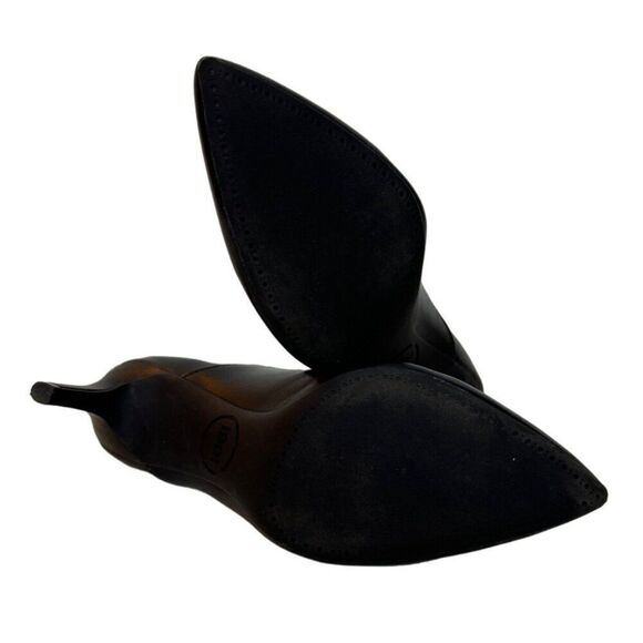 1901 Black Leather Pointed Toe Ankle Boots 8M - Picture 6 of 8